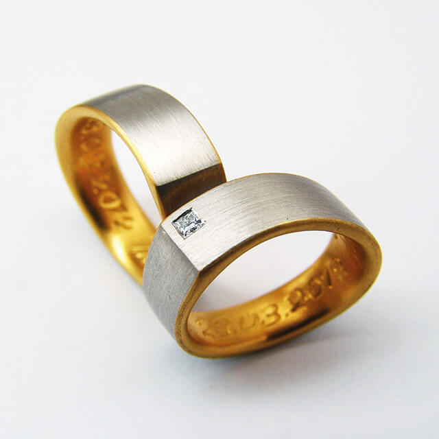 ergonomische Trauringe Kollektion EinKant S