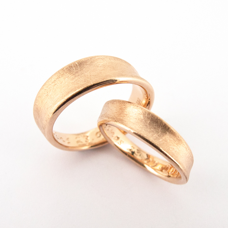 ergonomische Trauringe Kollektion Individudal Konkav